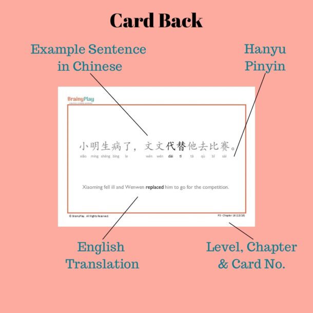 Primary 3 (3A & 3B) Chinese Flashcards – BrainyPlay